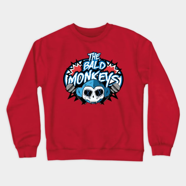 The Bald Monkeys (Glitch Monkey) Crewneck Sweatshirt by TBM Christopher